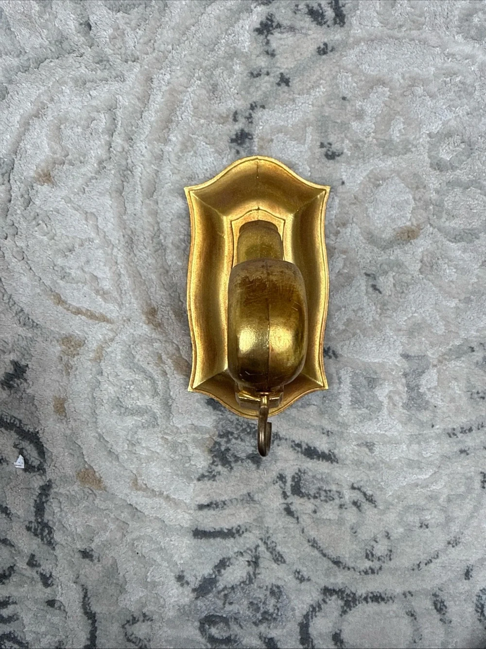 Decorative Gold Wall plant hanger  Bracket with Ornate Scroll Design